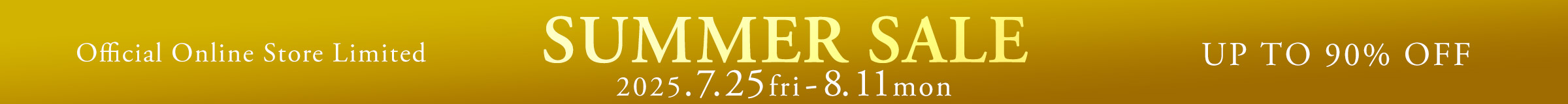 SUMMER SALE2025
