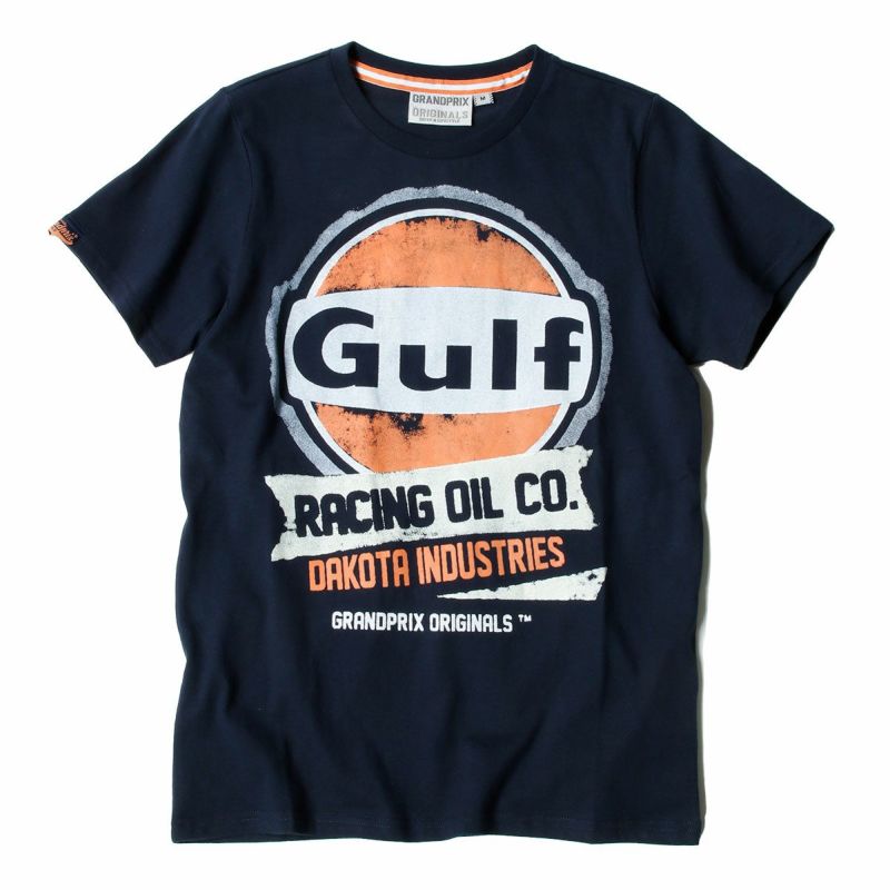 GULF｜レーシング オイル ｜ツTシャツ｜ネイビー