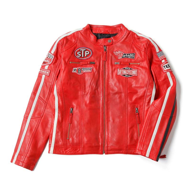 Warson Motors｜デイトナ レザージャケット レディ｜アウター｜レッド
