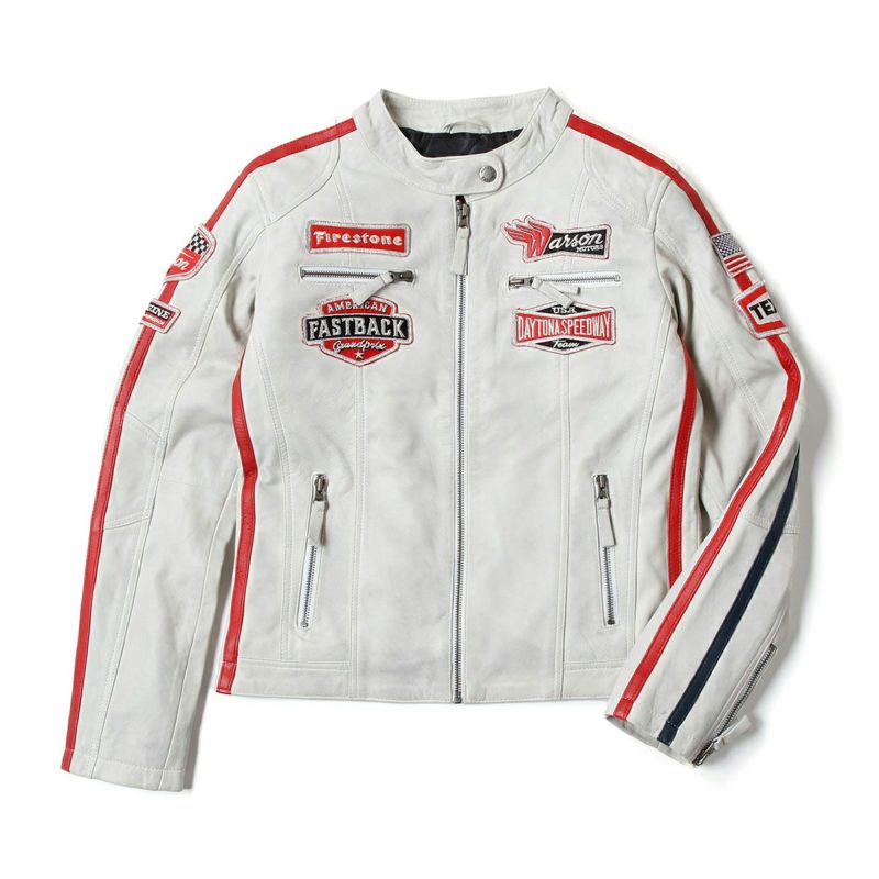 Warson Motors｜デイトナ レザージャケット レディ｜アウター｜ホワイト