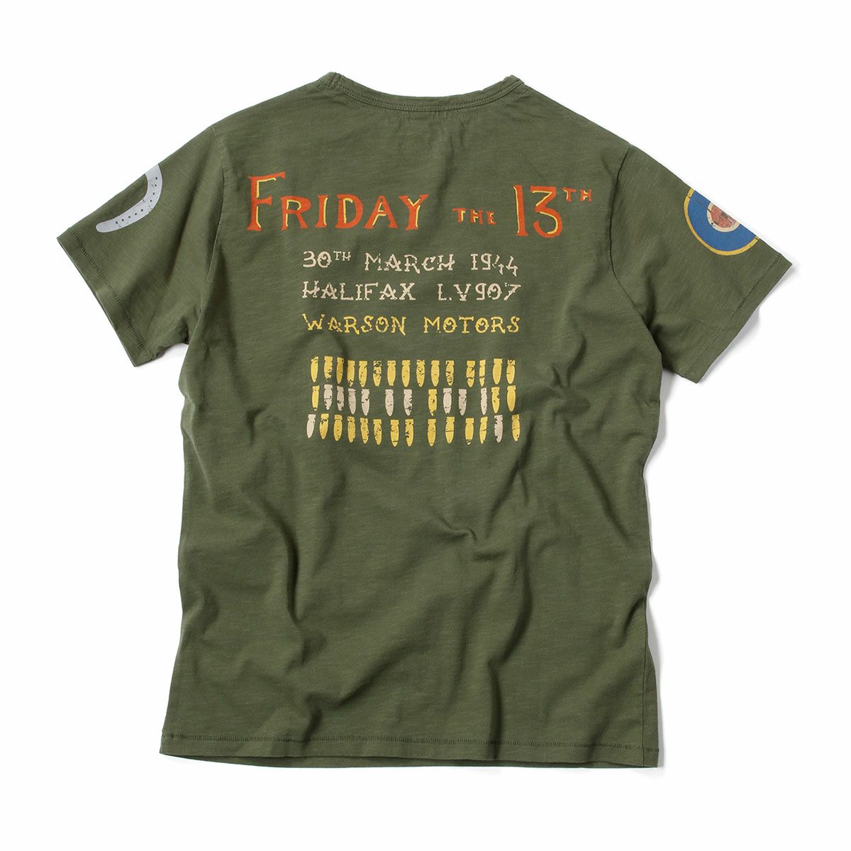Warson Motors｜フライデー・ザ・13th Tシャツ｜カーキ