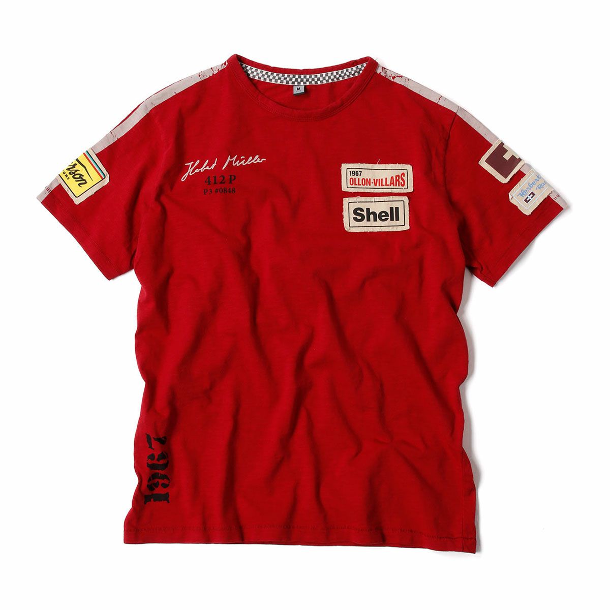 Warson Motors｜オロン ヴィラール1967 Tシャツ｜レッド