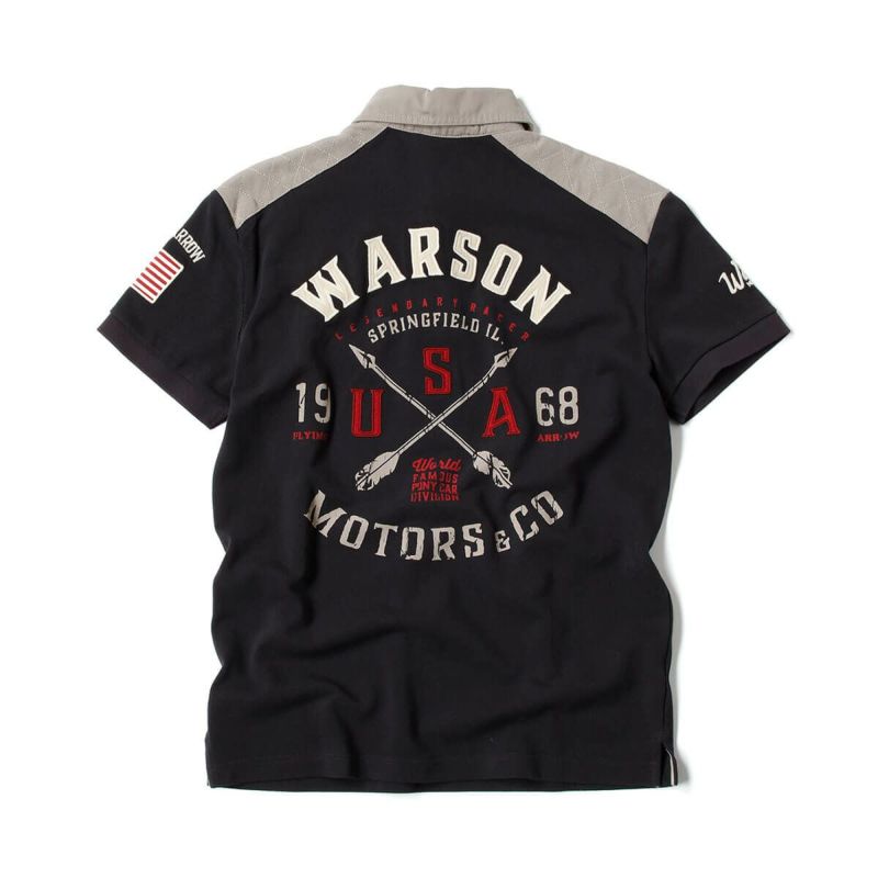 Warson Motors｜フライング アロー ポロ｜ポロシャツ｜カーボン