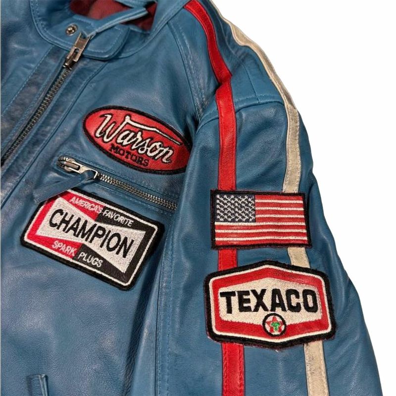 Warson Motors｜デイトナ レザージャケット｜アウター｜ブルー
