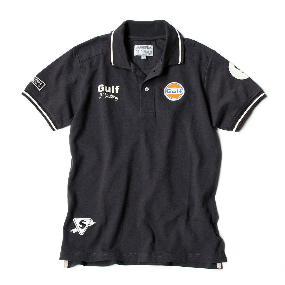 GULF｜ガルフ ヴィンテージ ポロ｜ポロシャツ｜チャコールグレー