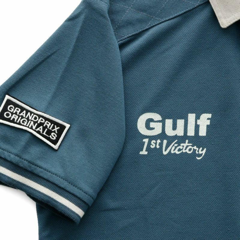 GULF｜ガルフ ヴィンテージ ポロ｜ポロシャツ｜ペトロブルー