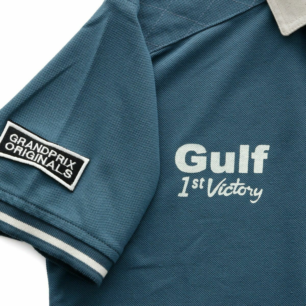 GULF｜ガルフ ヴィンテージ ポロ｜ポロシャツ｜ペトロブルー