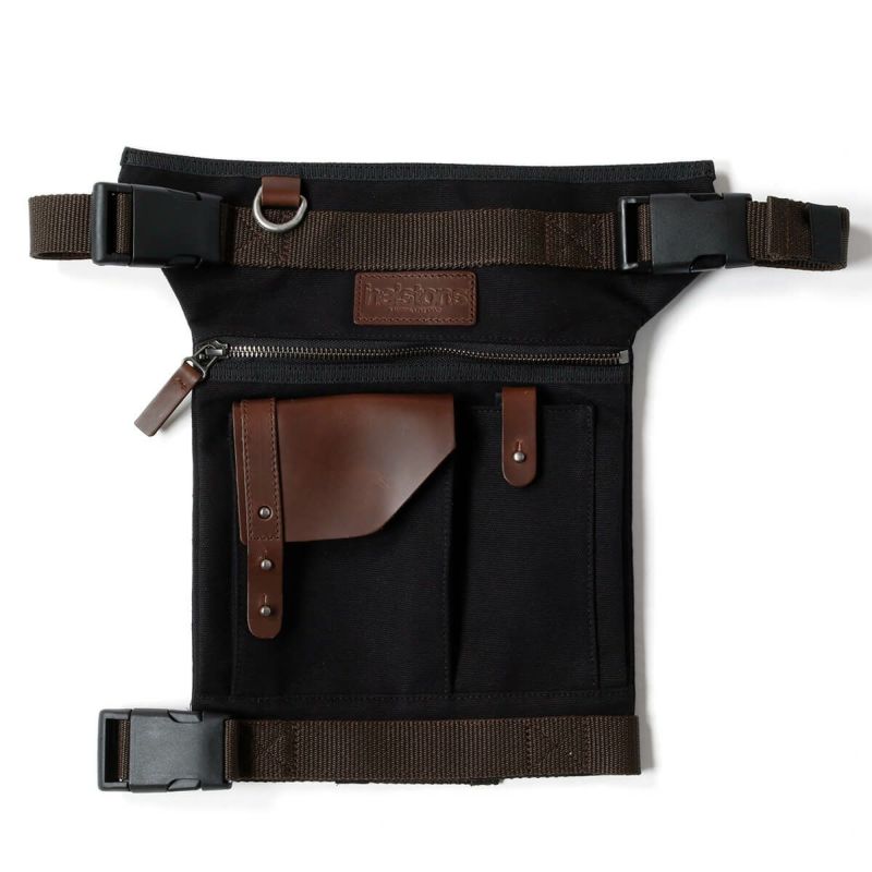 helstons｜レッグ バッグ｜ブラック