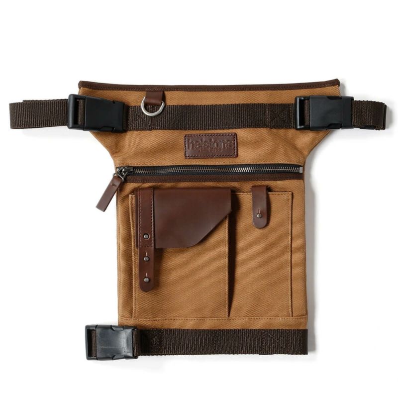 helstons｜レッグ バッグ｜ブラウン×ダークブラウン