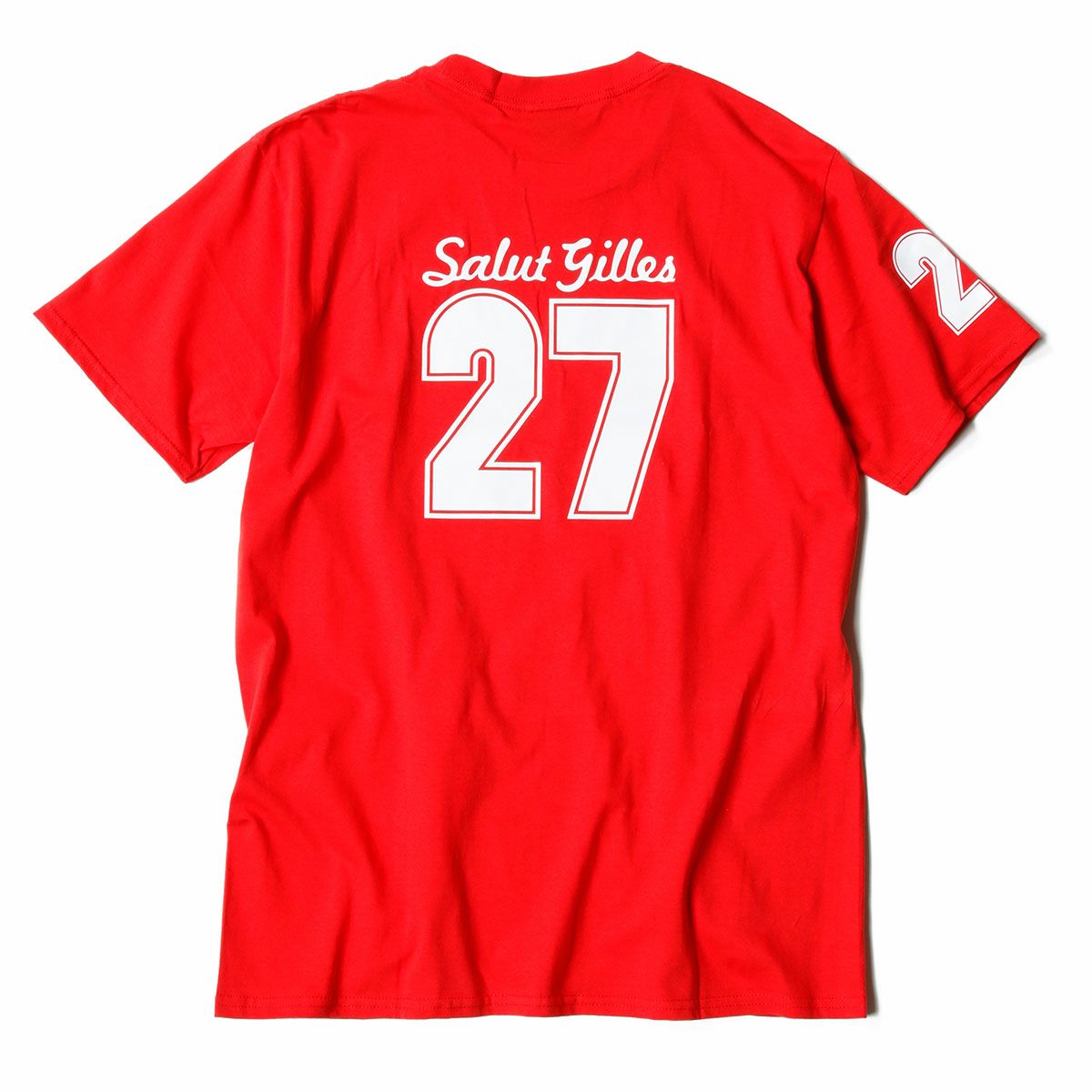 RETRO FORMULA 1｜Gilles Villeneuve T-shirt｜Tシャツ｜レッド