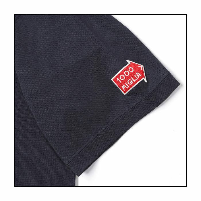 Mille Miglia｜ショールカラー 半袖｜ポロシャツ｜ネイビー