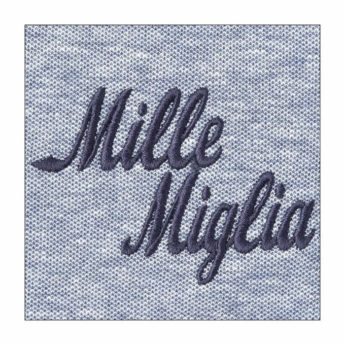 Mille Miglia｜パネマ ポロ｜ポロシャツ｜グレー×ブルー