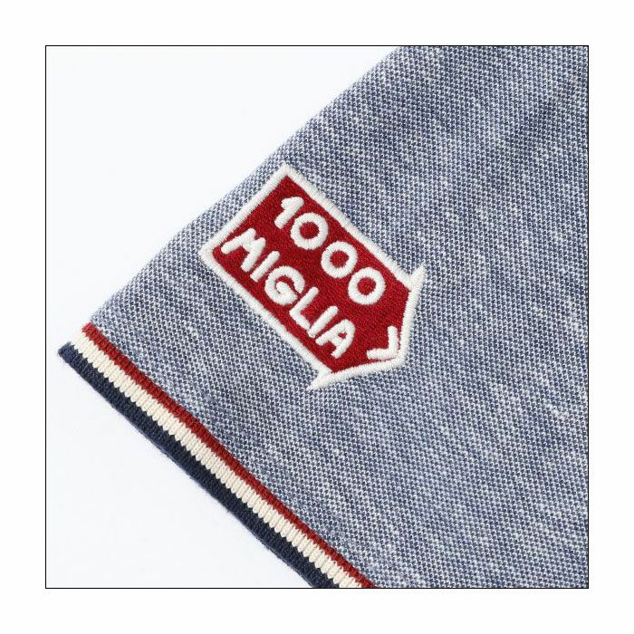 Mille Miglia｜パネマ ポロ｜ポロシャツ｜グレー×ブルー