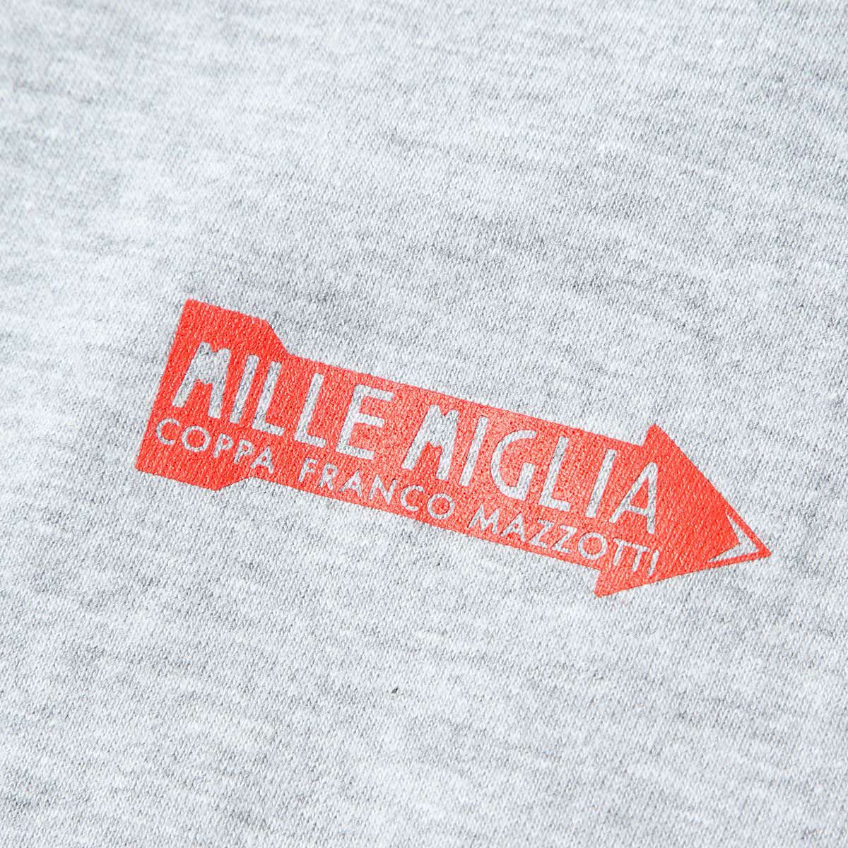 Mille Miglia｜ルート マップ 2017 Tシャツ｜グレー