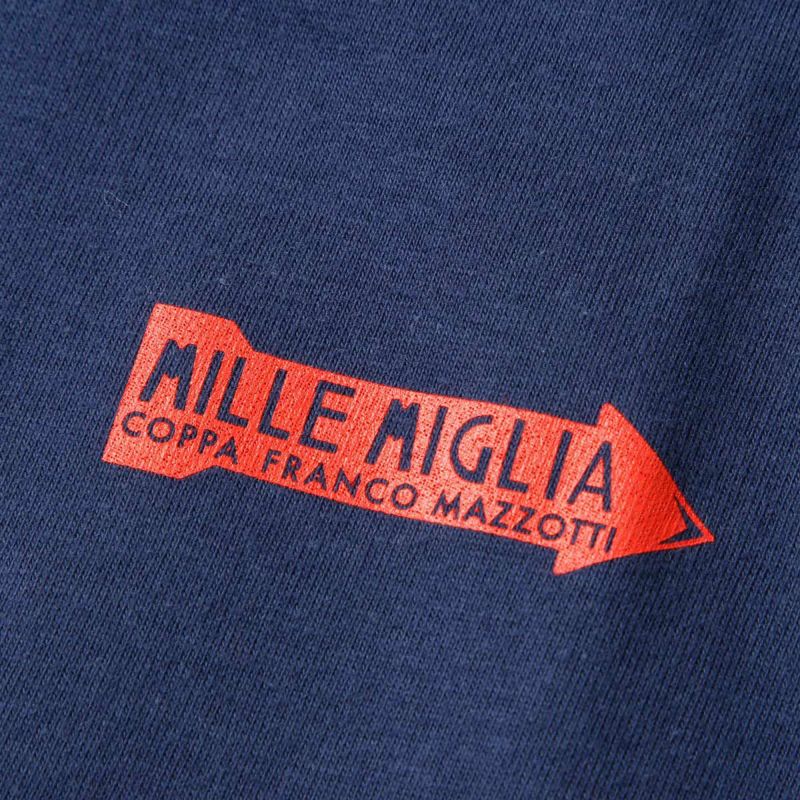 Mille Miglia｜ルート マップ 2017 Tシャツ｜ネイビー