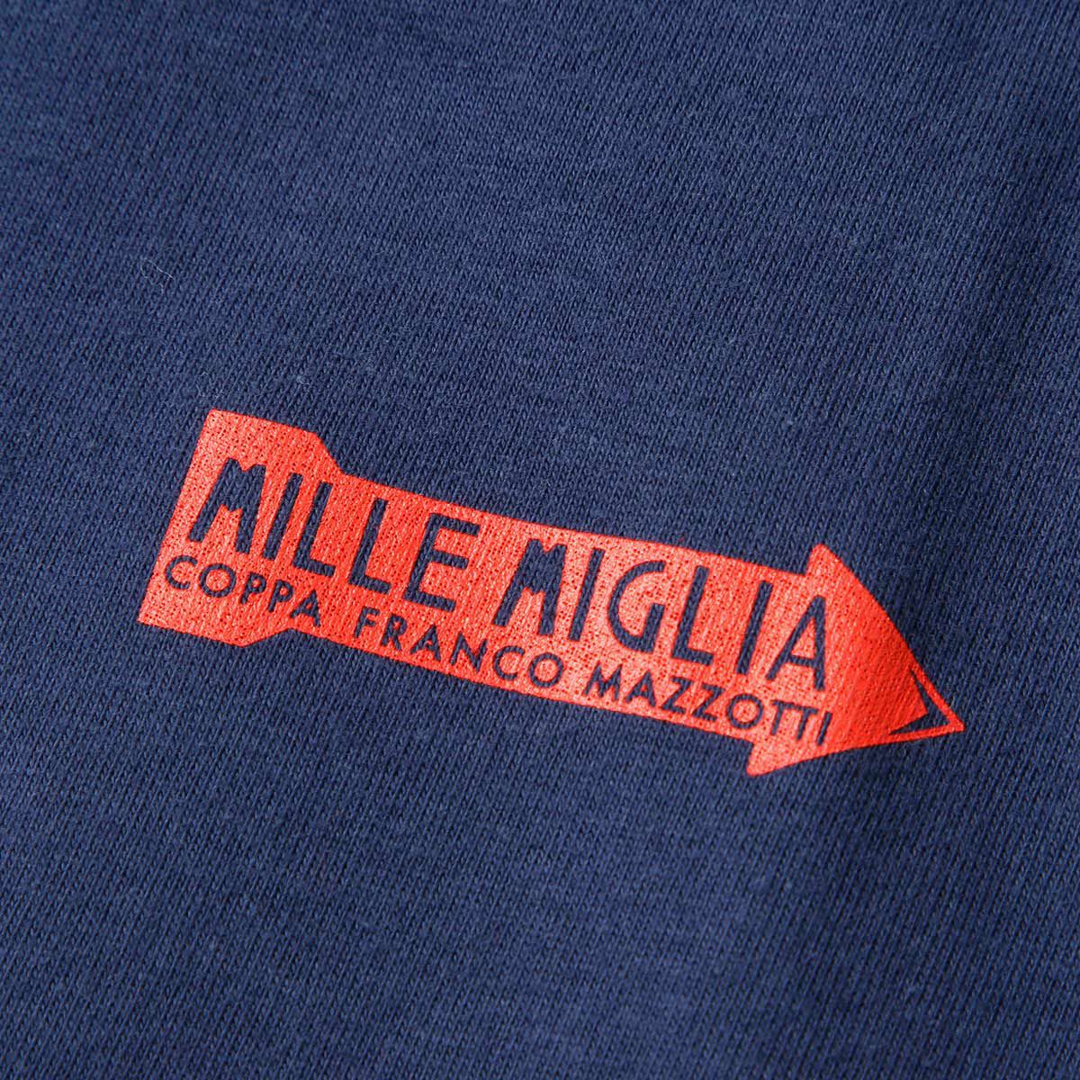 Mille Miglia｜ルート マップ 2017 Tシャツ｜ネイビー