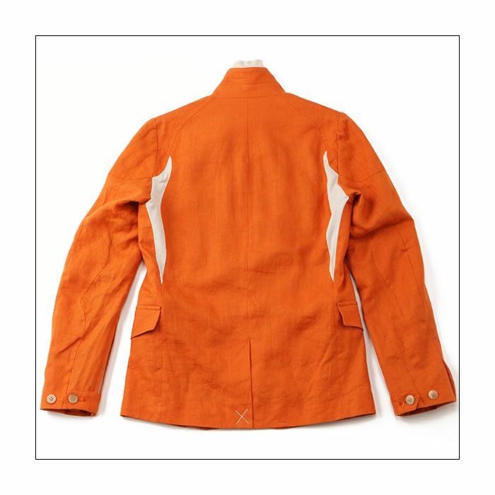 SHINICHIRO ARAKAWASHINICHIRO ARAKAWA｜麻ジャケット｜アウター｜オレンジ｜麻ジャケット｜アウター