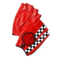 Motorimoda｜ナポリ ドライブ チェッカー｜ハーフ｜レッド