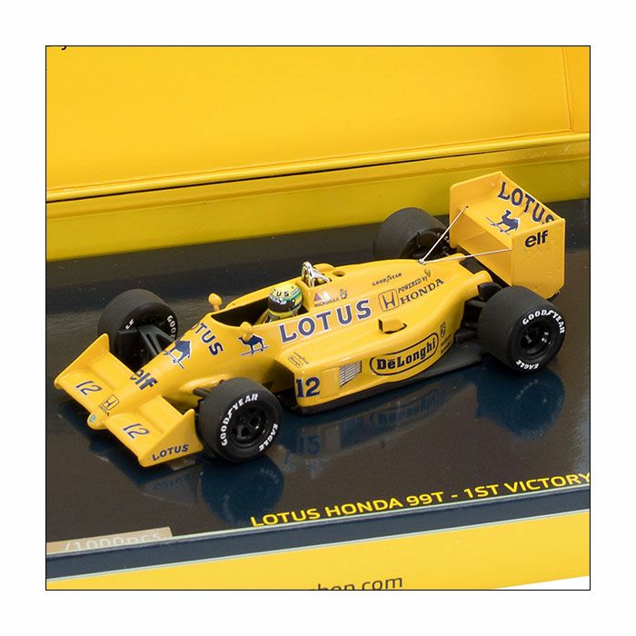 AyrtonSenna｜1/43スケール ロータス ホンダ 99T アイルトン セナ 1987 モナコGP 1st ビクトリー｜模型｜イエロー
