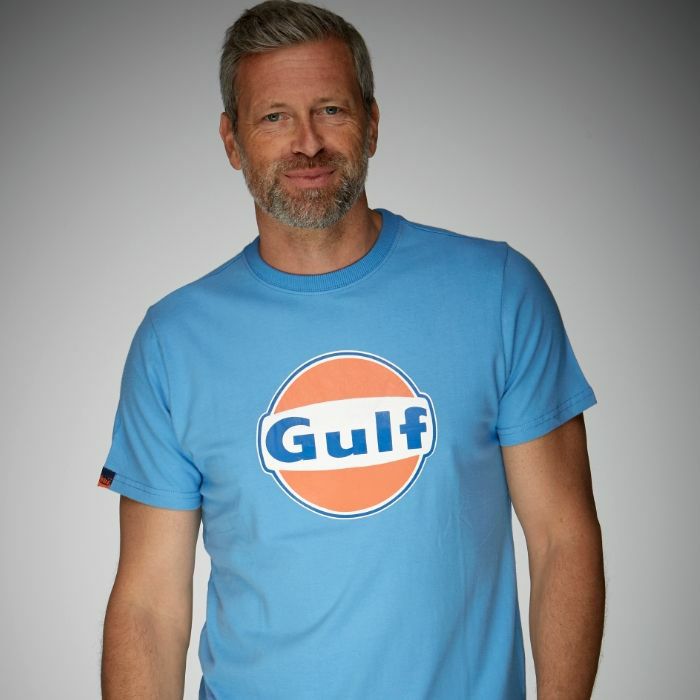 GULF｜ガルフ ドライ Tシャツ｜コバルト｜モデル着用