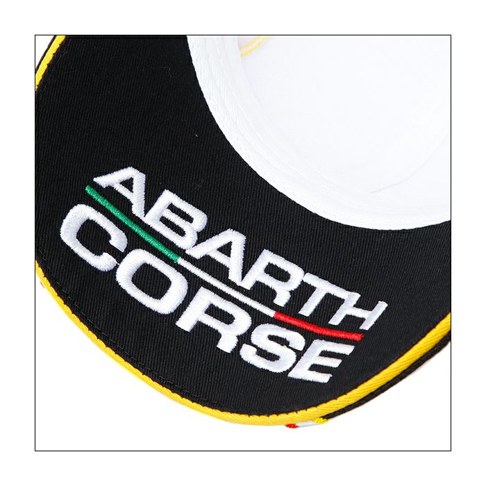 Abarth｜アバルト・コルセ ベースボール キャップ(ABCAP09)Abarth｜アバルト・コルセ ベースボール キャップ(ABCAP09)｜帽子｜ホワイト
