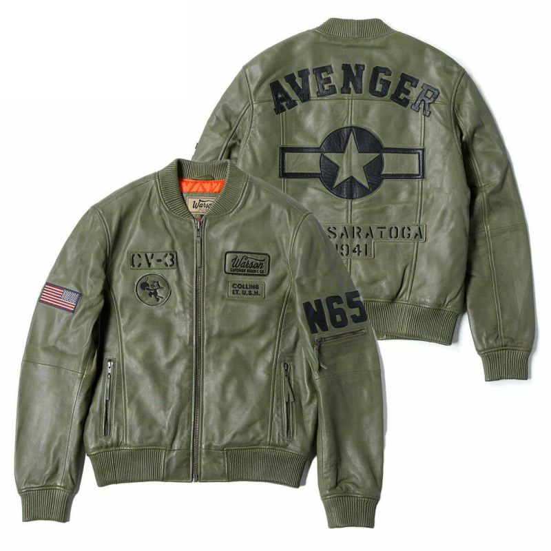 Warson Motors｜US ネイビー パイロット レザー ジャケット｜アウター