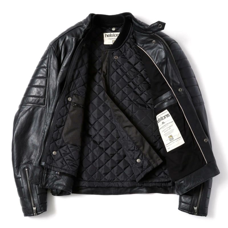 helstons｜クルーザー レザージャケット｜ブラック