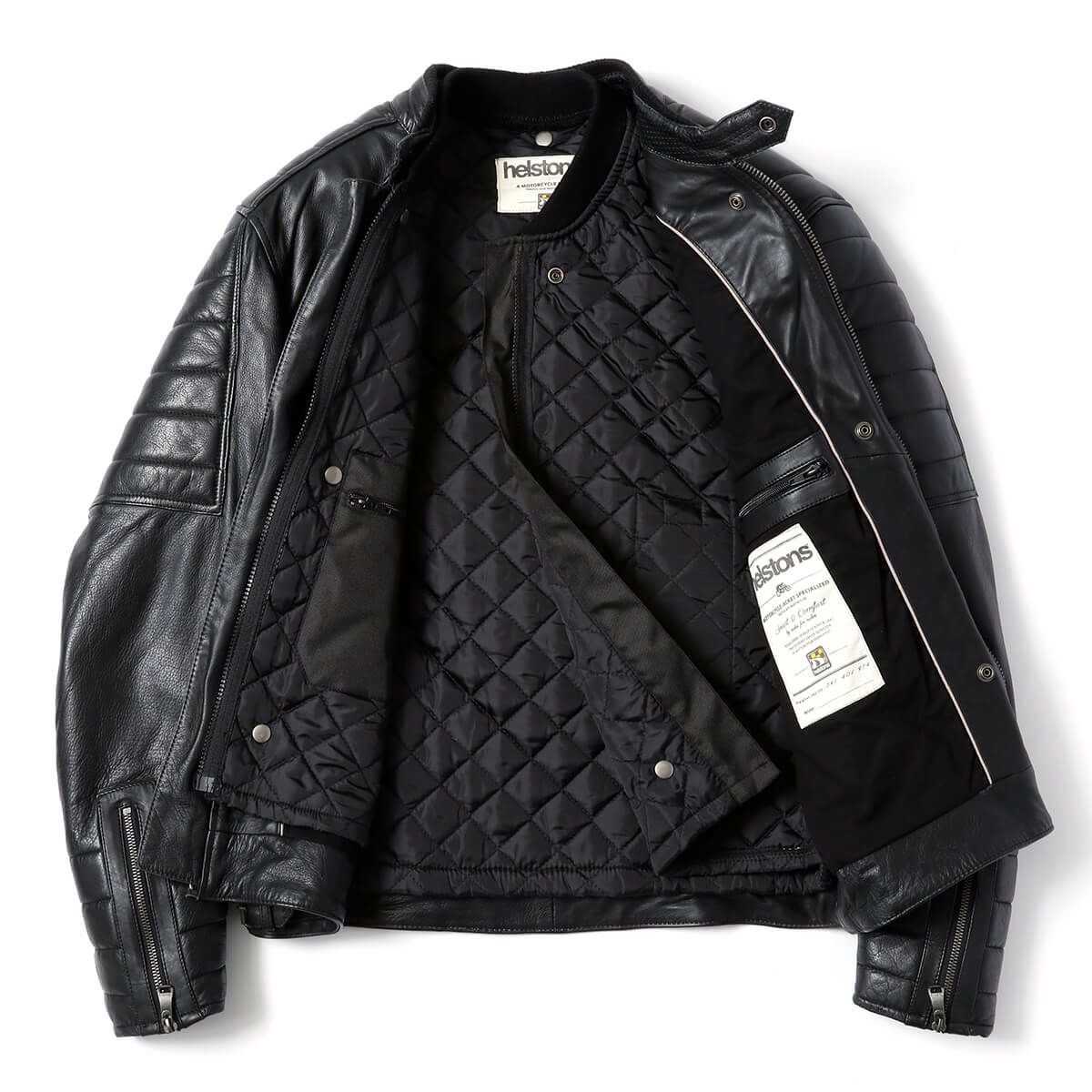 helstons｜クルーザー レザージャケット｜ブラック