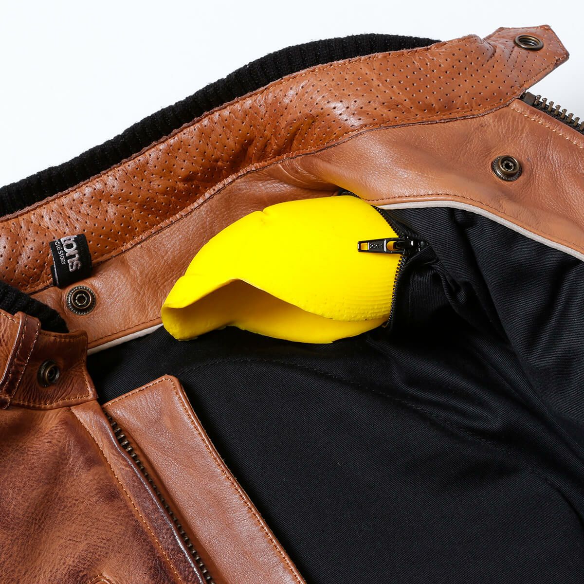 helstons｜クルーザー レザージャケット｜ブラウン×ブラック