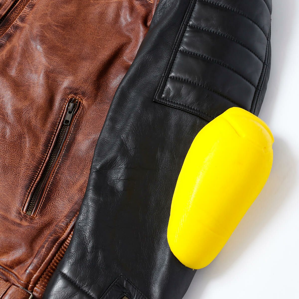 helstons｜クルーザー レザージャケット｜ブラウン×ブラック