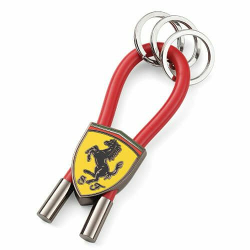 Ferrari｜フェラーリ ゴム ストラップ キーリング｜キーホルダー｜レッド