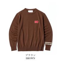 Mille Miglia｜ラフェスタ クルーネック セーター｜ニット｜ブラウン