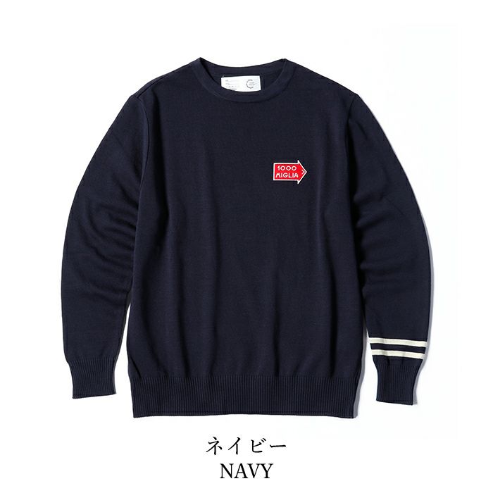 Mille Miglia｜ラフェスタ クルーネック セーター｜ニット｜ネイビー