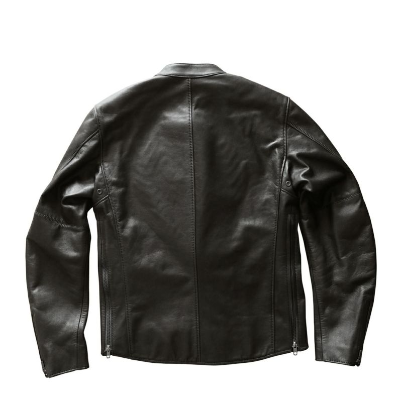 CRUFTER｜CR-MJ2N セミダブル ライダース｜レザー｜ブラック