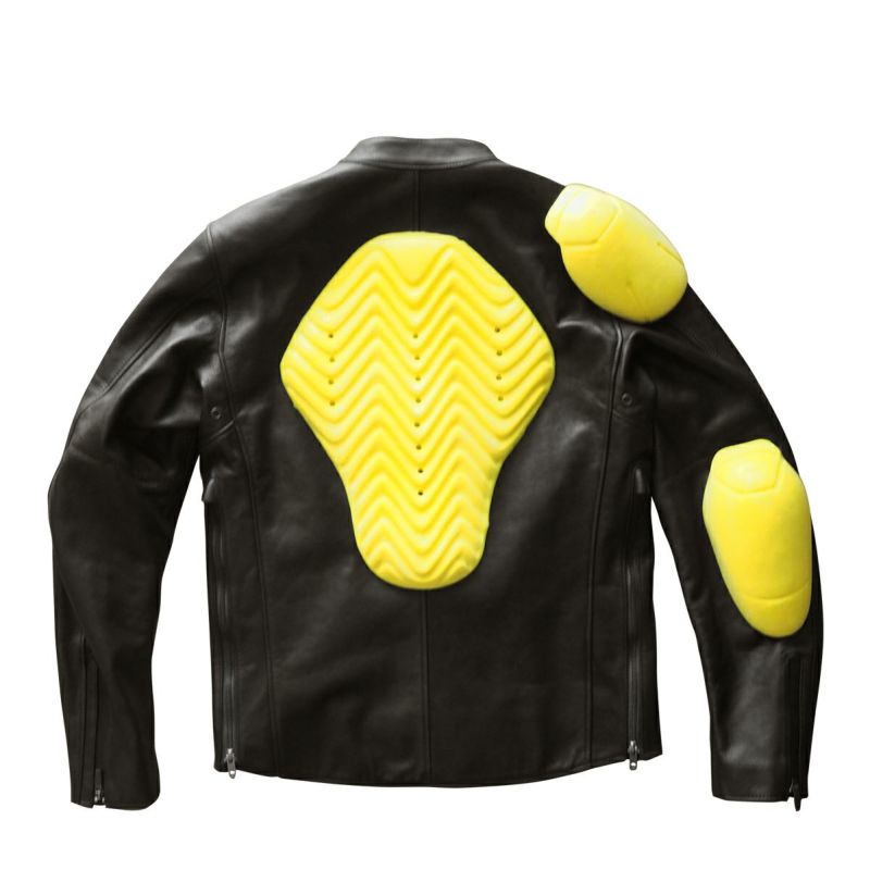 CRUFTER｜CR-MJ2N セミダブル ライダース｜レザー｜ブラック