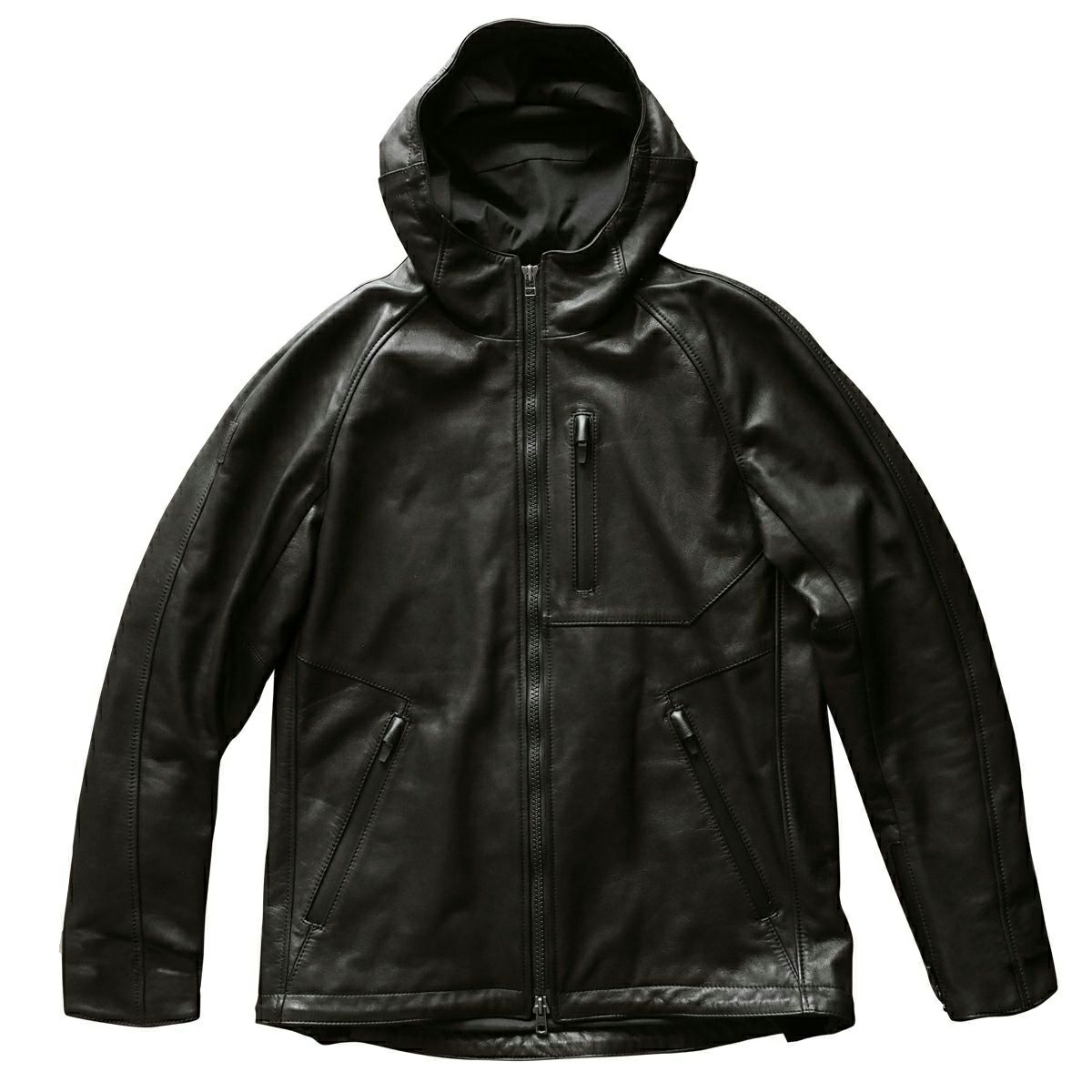 CRUFTER｜CR-MJ3 フーディ ジャケット｜レザー