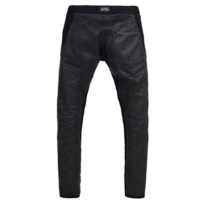 PANDO MOTO｜スチール ブラック WH｜デニム｜ブラック｜モデル着用