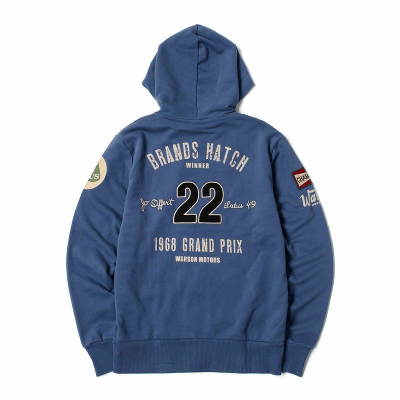 Warson Motors｜シフェール ブランズハッチ フーディー｜ブルー