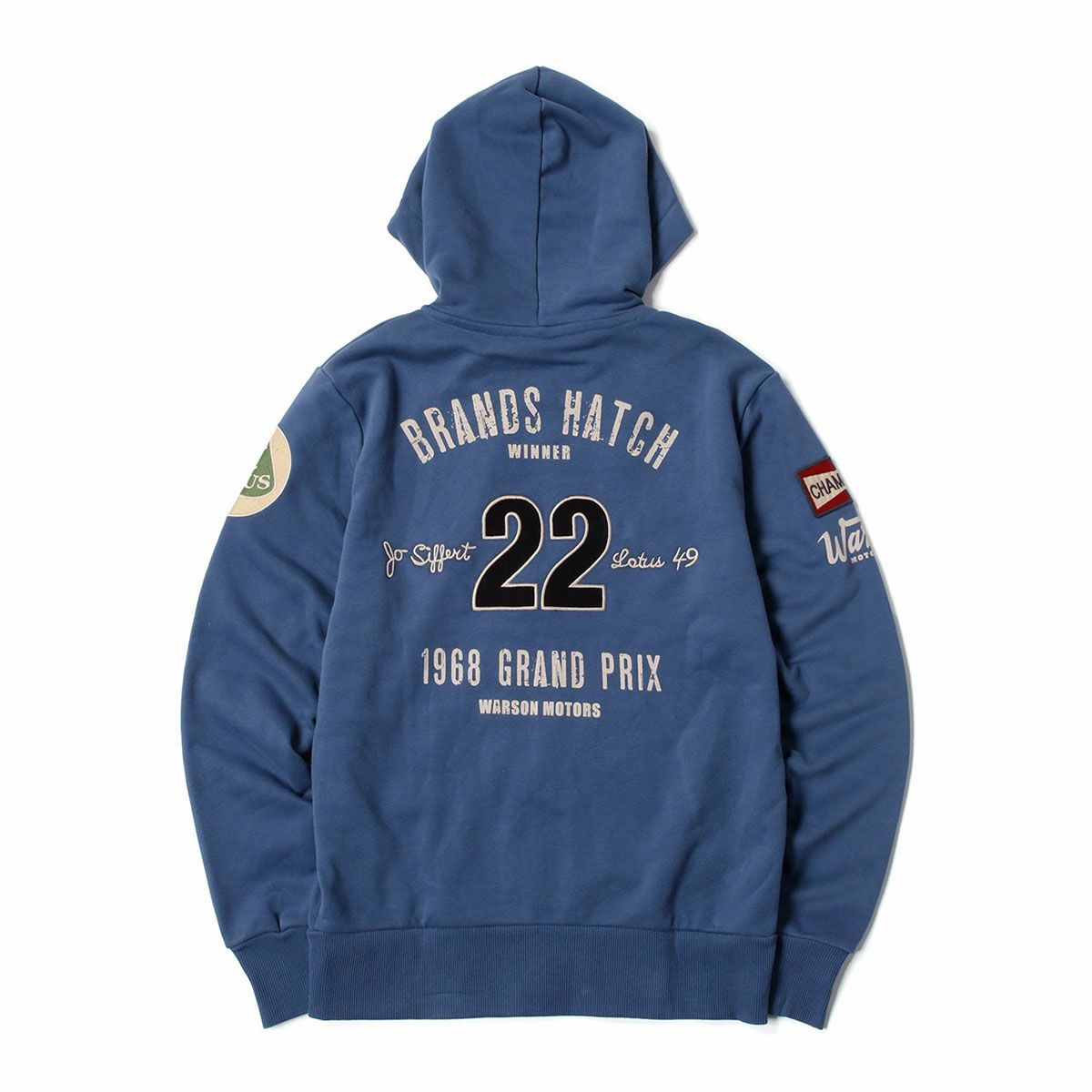 Warson Motors｜シフェール ブランズハッチ フーディー｜ブルー