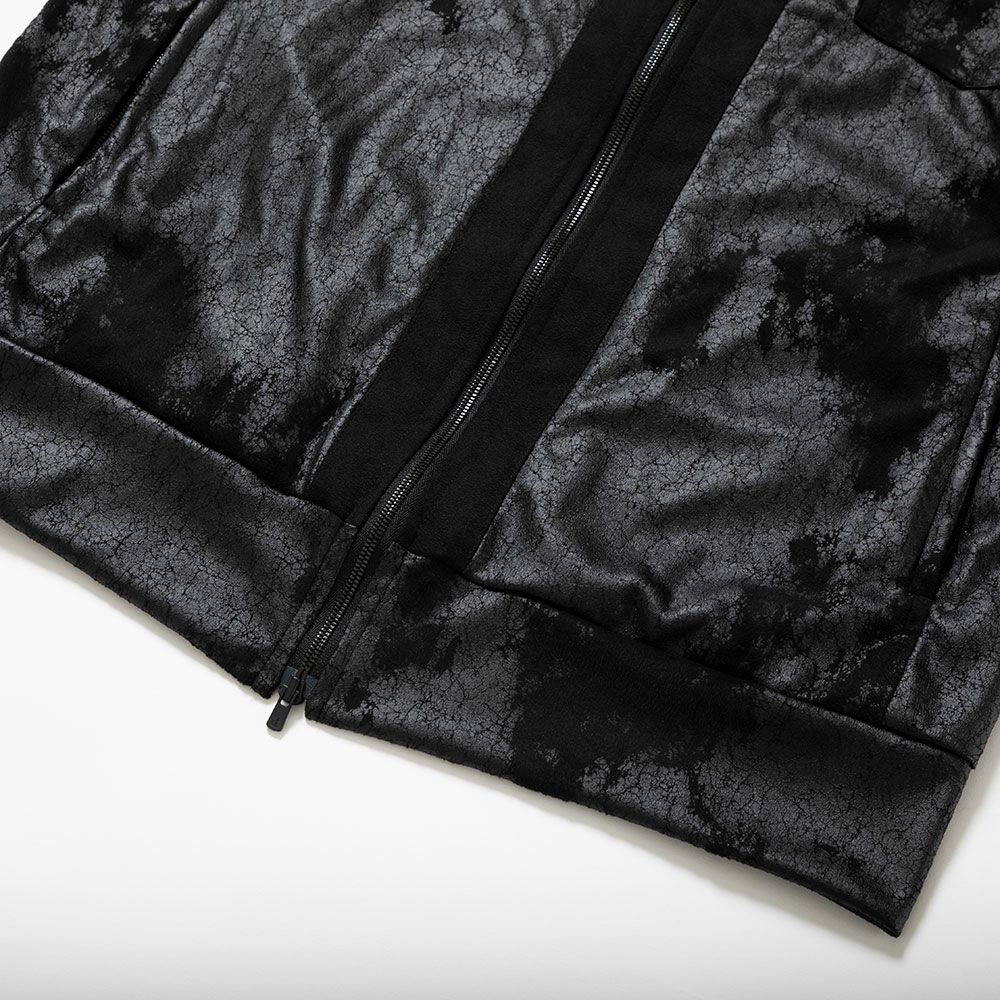 SHINICHIRO ARAKAWA｜レザー調ジャージ｜インナージャケッ｜ブラック