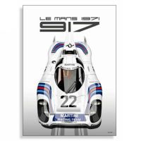 Le Mans 24h｜【ル・マン24時間レース・オフィシャルライセンス商品】ポルシェ 917K マルティニ ル・マン 1971 ポスター｜