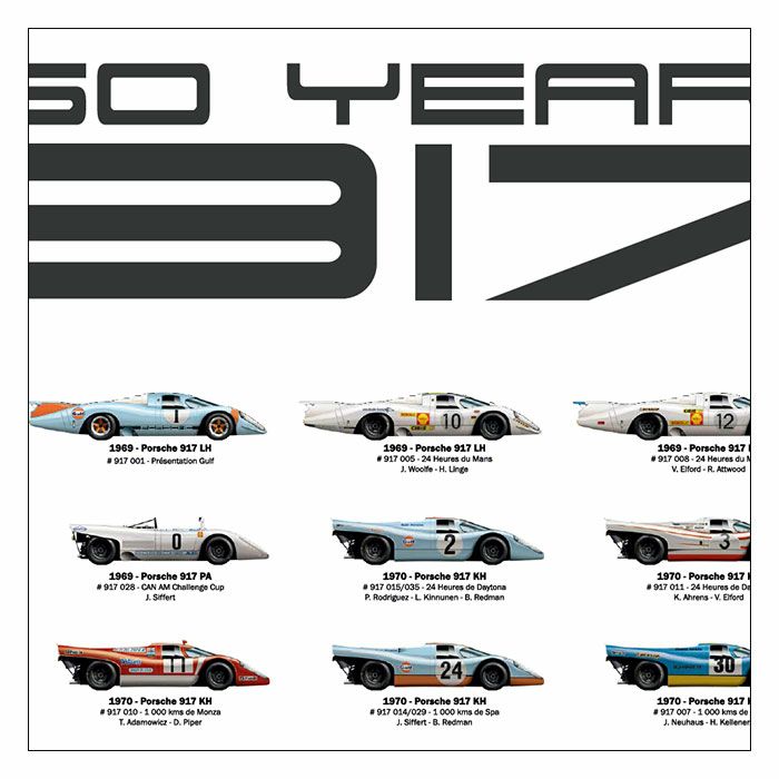 Le Mans 24h｜ポルシェ 917 50イヤーズ ポスター｜