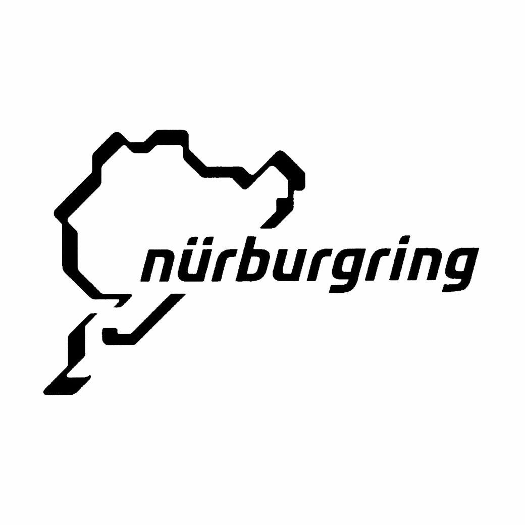 Nurburgring｜ニュルブルクリンク ステッカー 12cm｜ブラック