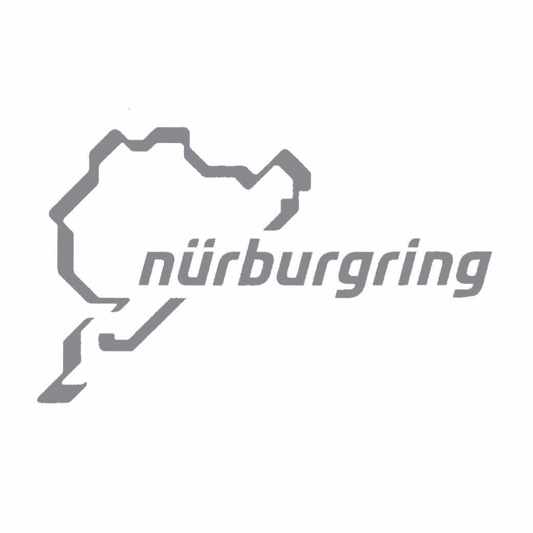 Nurburgring｜ニュルブルクリンク ステッカー 12cm｜クローム