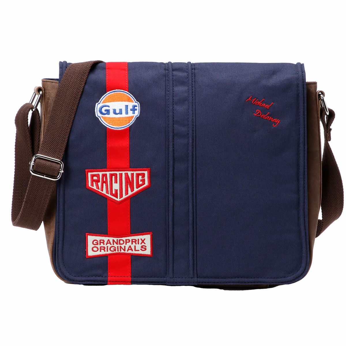 GULF｜ディレイニー シルバーストーン バッグ｜ショルダーバッグ｜ネイビー