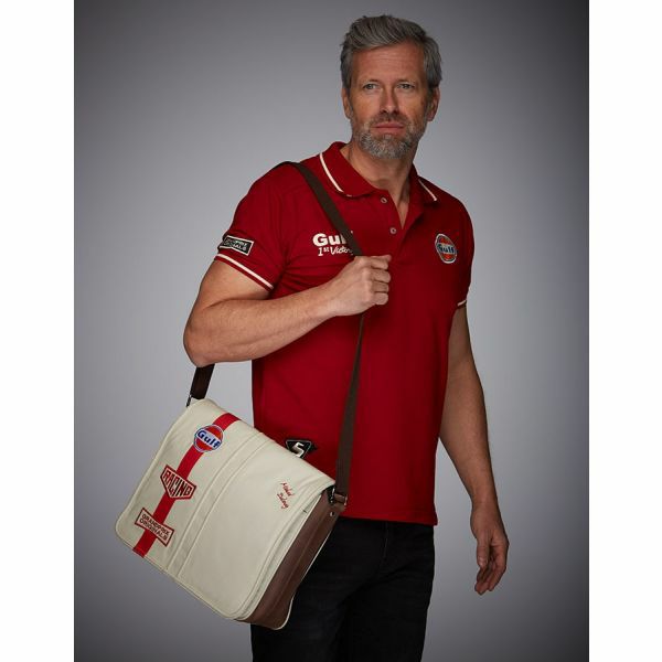 GULF｜ディレイニー シルバーストーン バッグ｜ショルダーバッグ｜サンド｜モデル着用