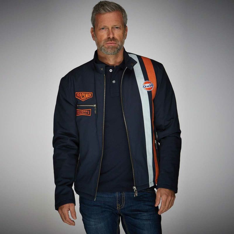 GULF｜ガルフ ロードマスター ブルゾン｜アウター｜ネイビー｜モデル着用