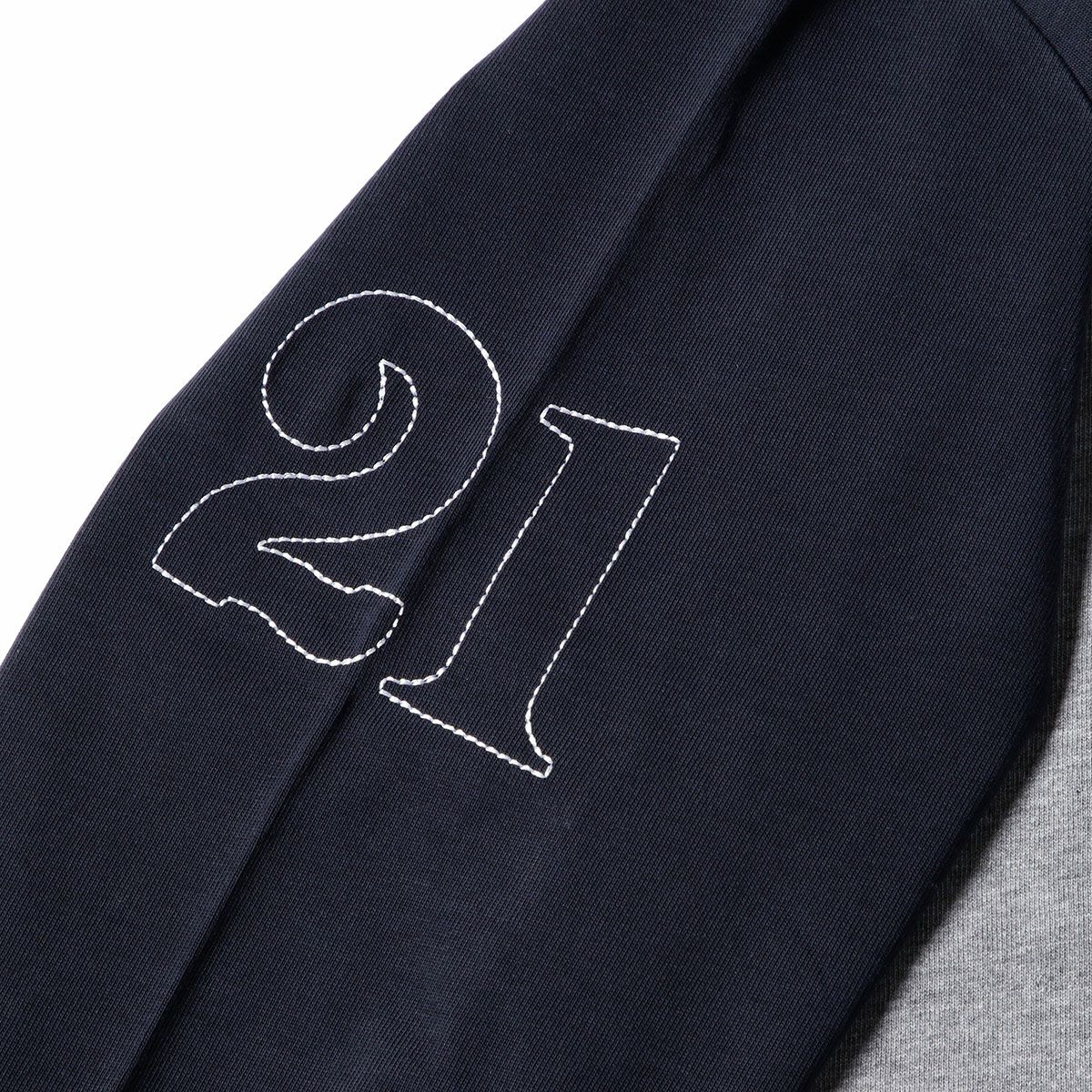 PORSCHE MARTINI RACING｜ロングスリーブ ラガーポロ｜ポロシャツ｜グレー×ネイビー