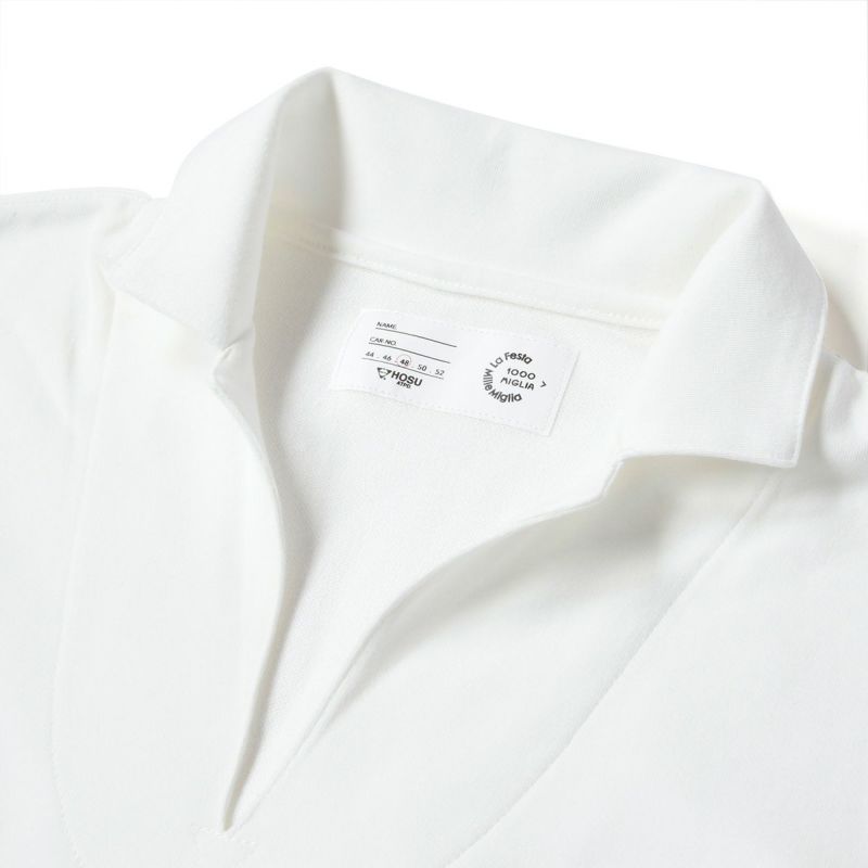 Mille Miglia｜ストレッチミニ裏毛ポロ｜ポロシャツ｜ホワイト