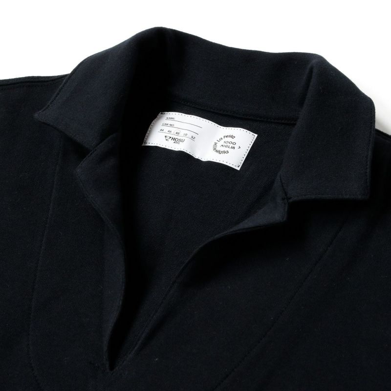 Mille Miglia｜ストレッチミニ裏毛ポロ｜ポロシャツ｜ブラック